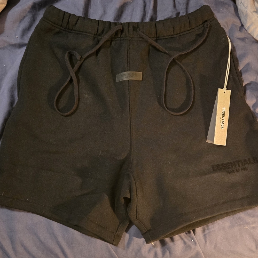 Essentials Black Athletic Shorts NWT